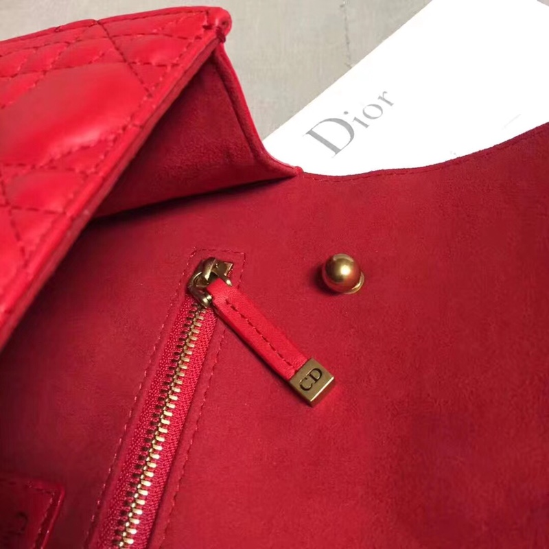 迪奥迪奥Dior2017?DIORADDICT???藤格纹小羊皮翻盖式手提包