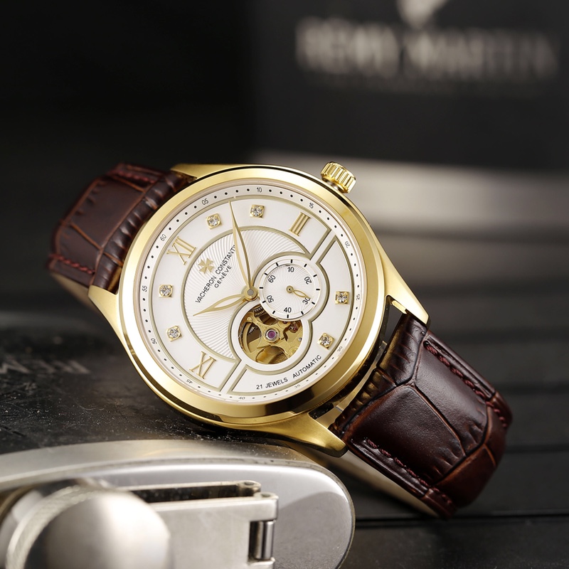 江诗丹顿-VACHERON CONSTANTIN⚡️⚡️⚡️顶级两针半镂空男士自动机械腕表