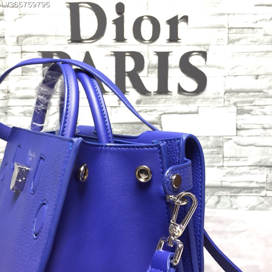 大号特价￥ 宝石蓝品质 原版/牛皮尺寸 30x26x17cm型号1迪奥CD手抓纹Dior EVE荔枝纹OL商务公文包
