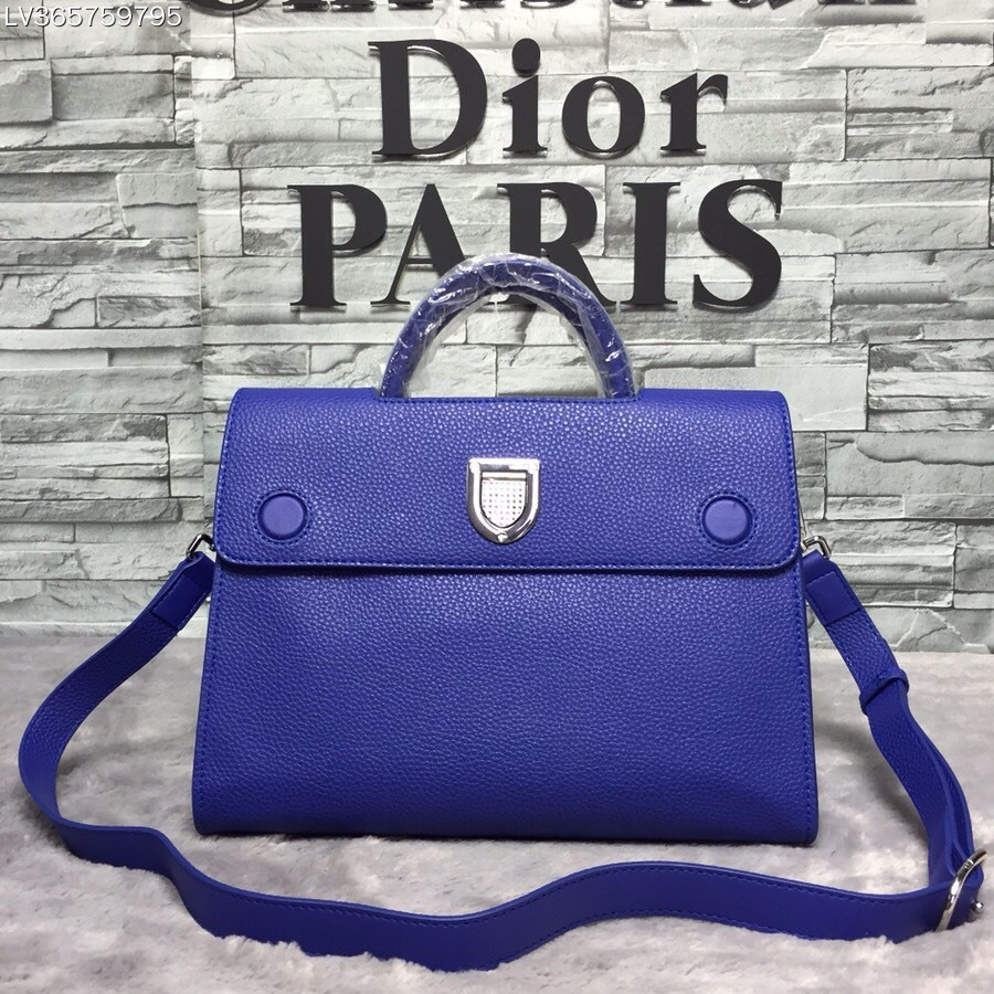 大号特价￥ 宝石蓝品质 原版/牛皮尺寸 30x26x17cm型号1迪奥CD手抓纹Dior EVE荔枝纹OL商务公文包