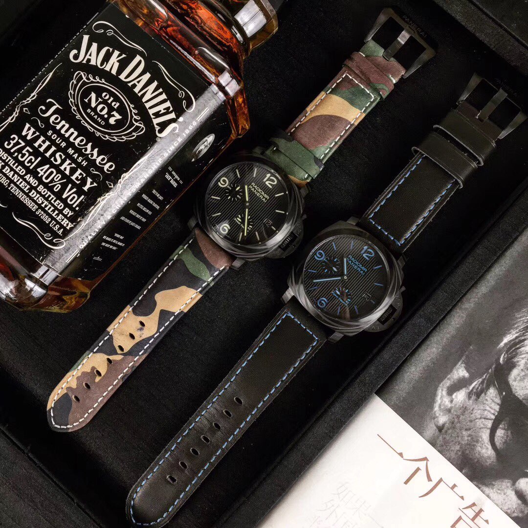 ?沛纳海 PANERAI⌚️弧型镀膜玻璃?47mm*16mm?头层牛皮表带搭配原装针扣➰多复功能机械?316精钢表壳✔️一款来自硬汉的手表