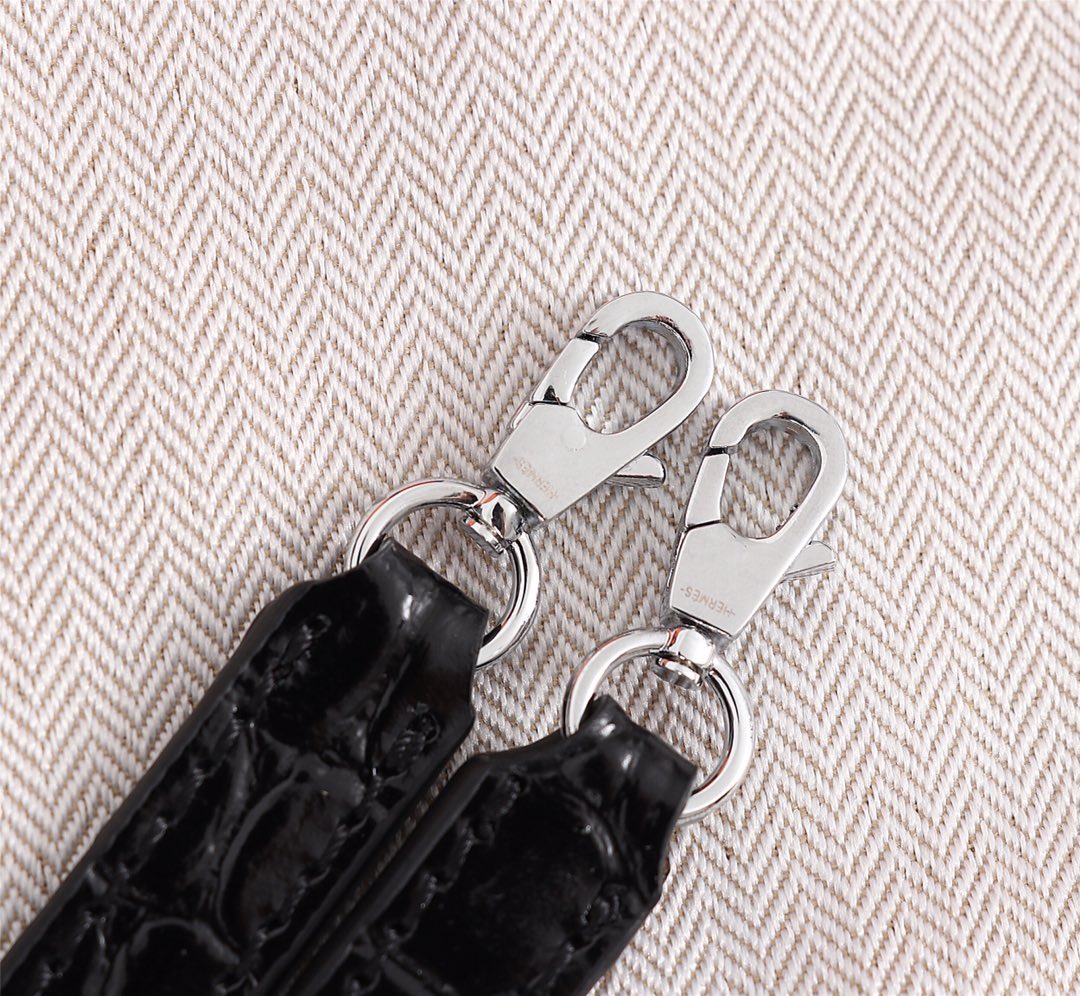 爱马仕二代原单鳄鱼纹??批：?版型完美???Hermes mini kelly second generation ???独家出厂编码