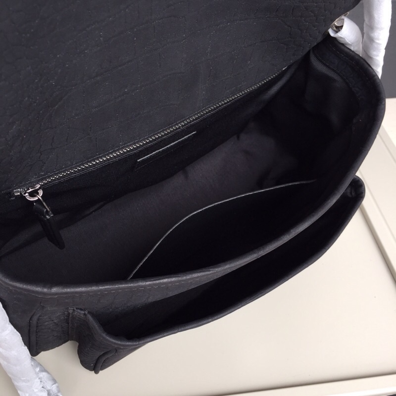 顶级原单 【NiKi中号】进口 ?鳄鱼纹/磨砂牛皮?MONOGRAMME SAINT LAURENT前翻盖包