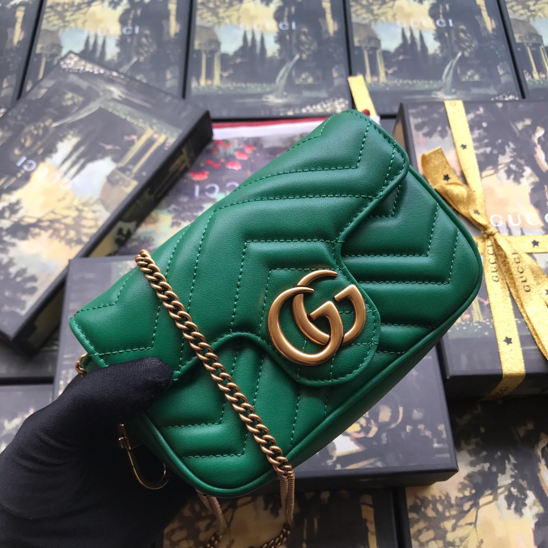圣罗兰/ysl ！️ˆ?ˆ?高端品质ˆ?ˆ16.5cm独家正品开模?GG Marmont迷你链条包
