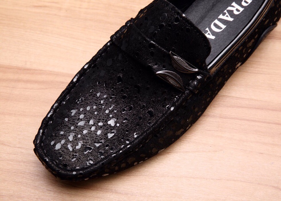 lv高质量 最高版本 真材实料PRADA  男士修脚休闲皮鞋