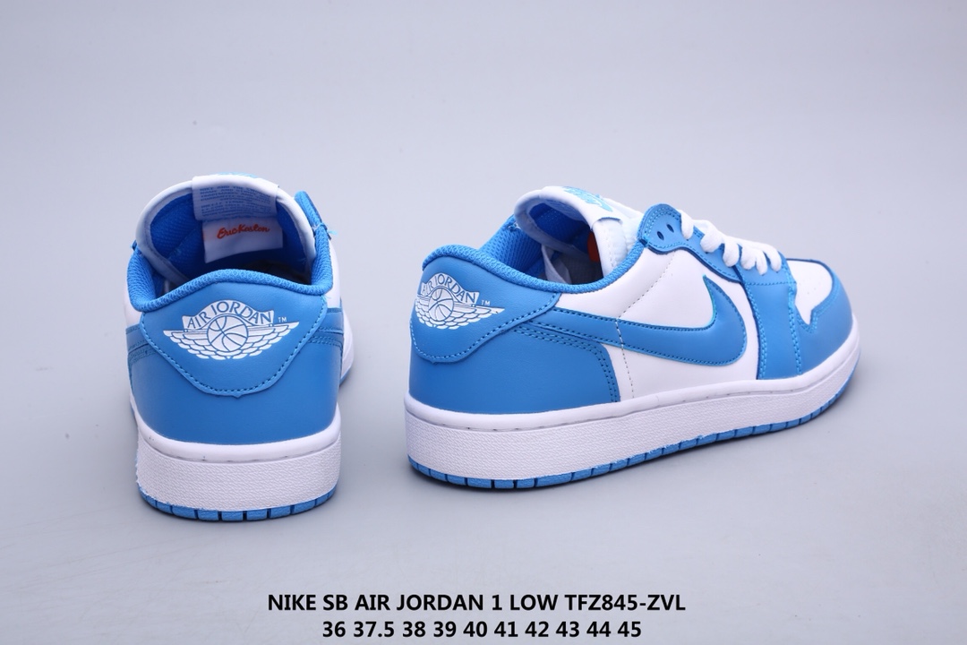 真标版本 nike sb x air jordan 1 low 北卡蓝 低帮