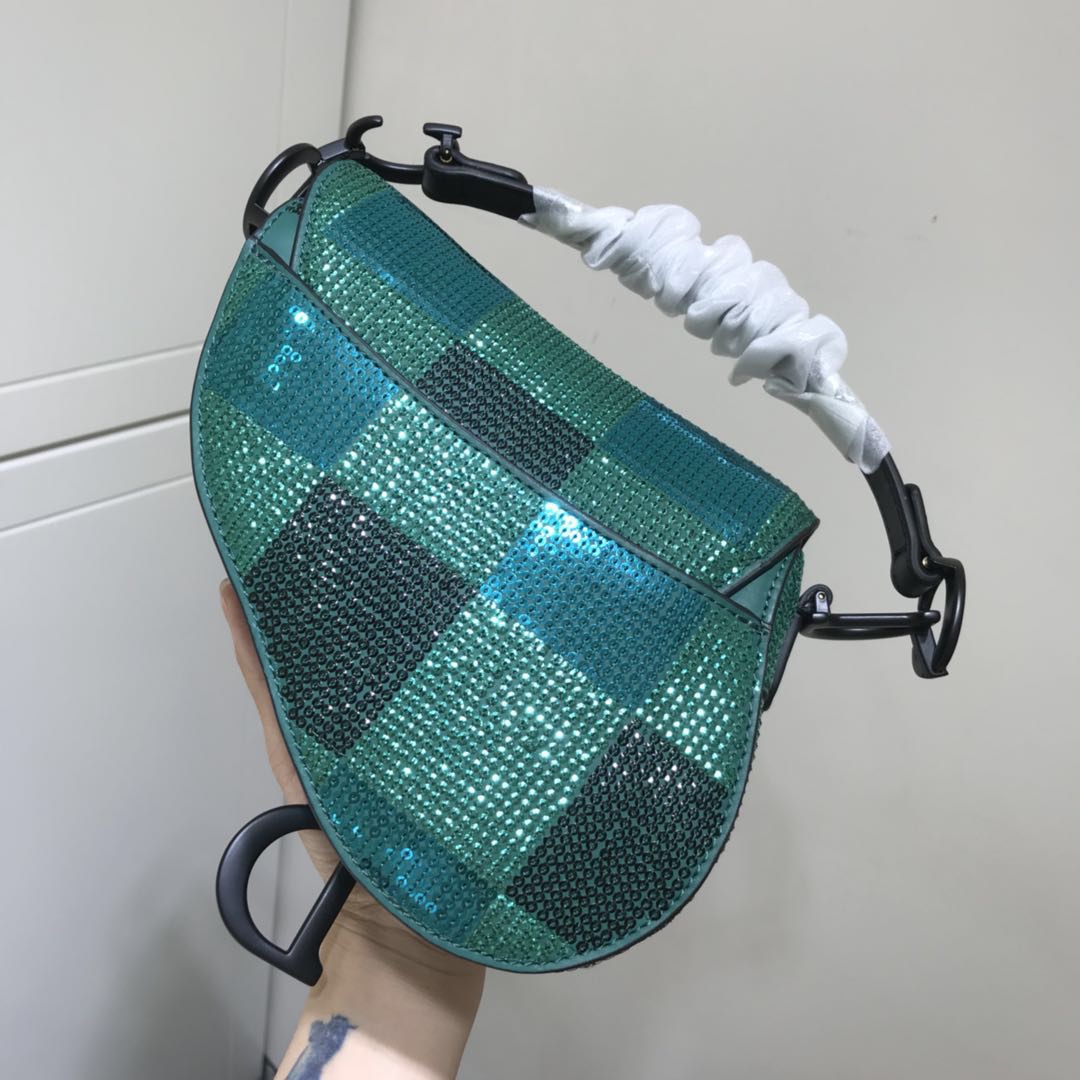 迪奥Saddle牛皮革迷你手袋