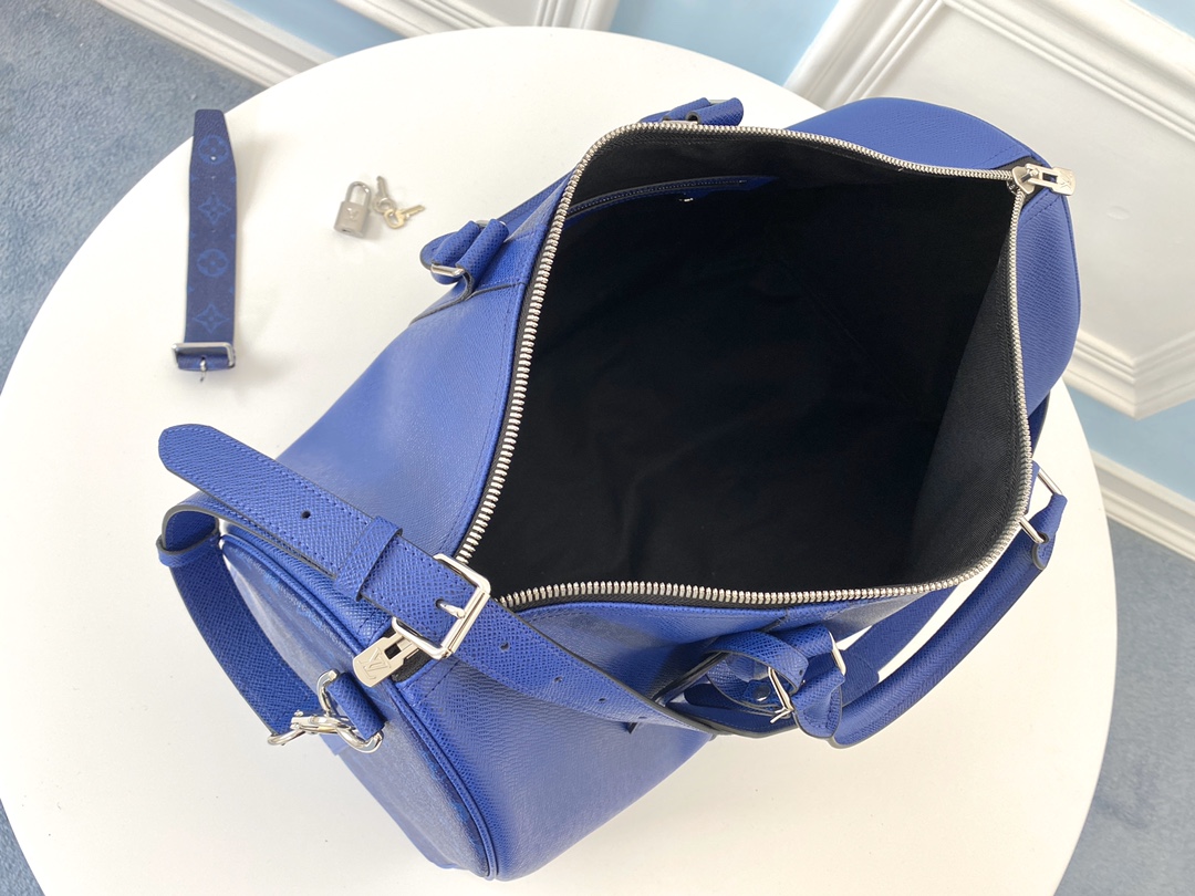 lv顶级原单 M30235蓝色 KEEPALL 45旅行袋
