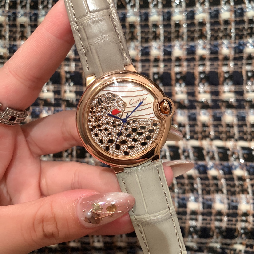 卡地亚 CARTIER???高品质Ballon Bleu de Cartier卡地亚蓝气球腕表