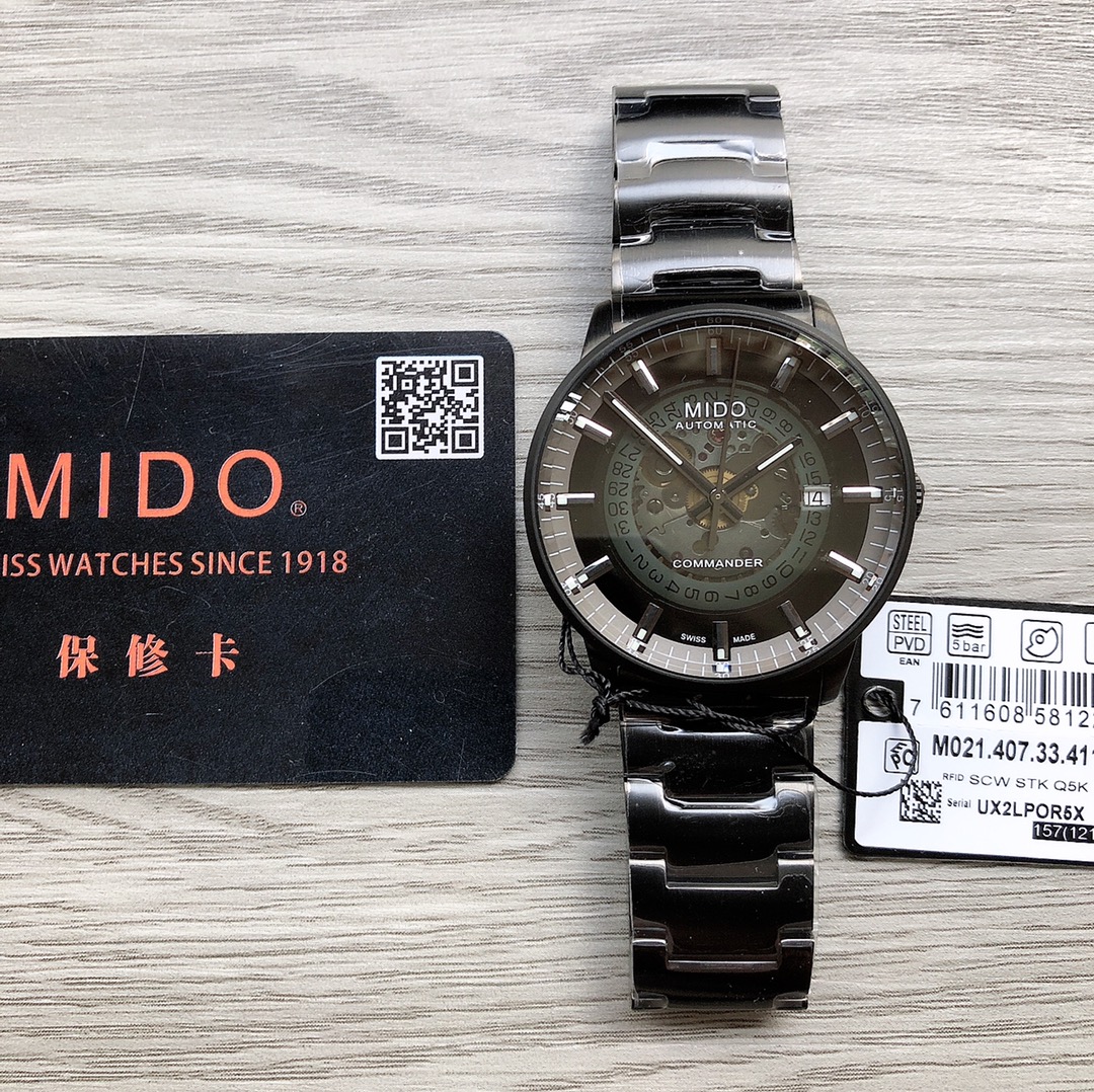 原单品质 MIDO 美度 Z2 指挥官系列 M021.407.33.411.00 Commander Gradient香榭系列渐层80小时腕表