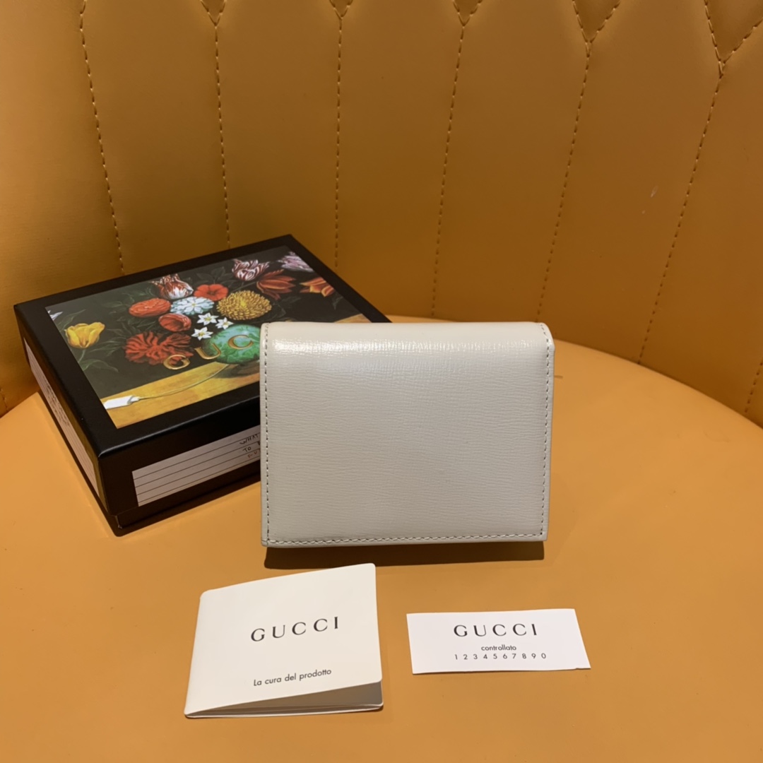 古驰马鞍包1955有几个尺寸  对折短夹(无链条款) Gucci! 1955马鞍包系列 短夹 第2张