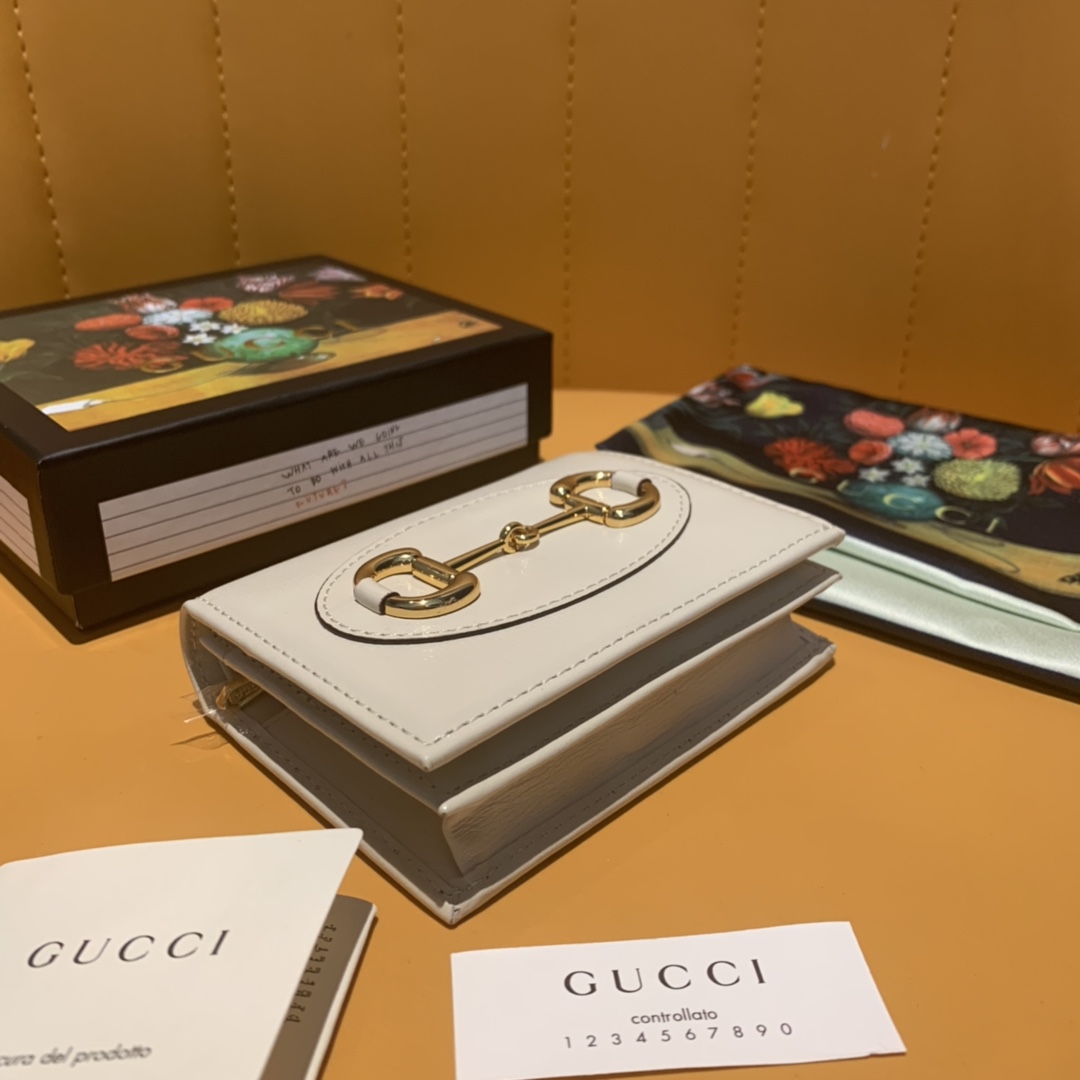 古驰马鞍包1955有几个尺寸  对折短夹(无链条款) Gucci! 1955马鞍包系列 短夹 第9张