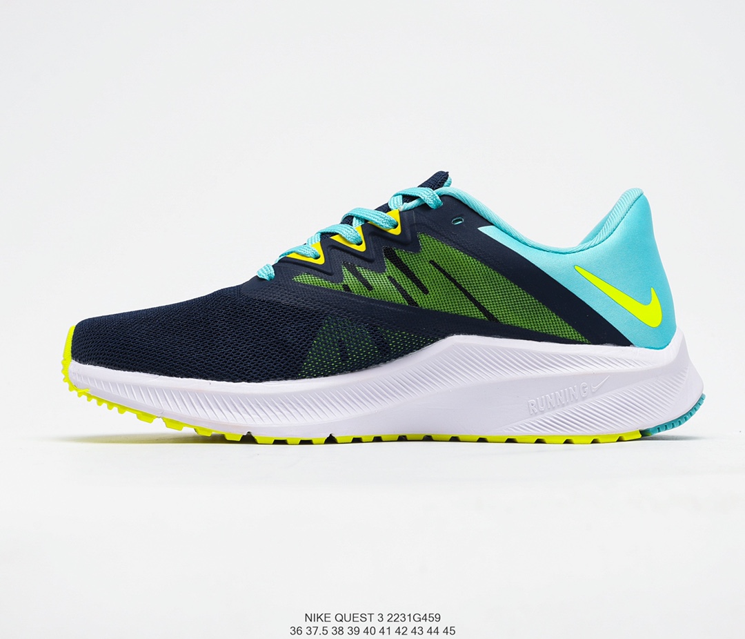 lv配色合集耐克Nike Zoom Quest 3 探索者3代贾卡轻质透气休闲运动跑步鞋