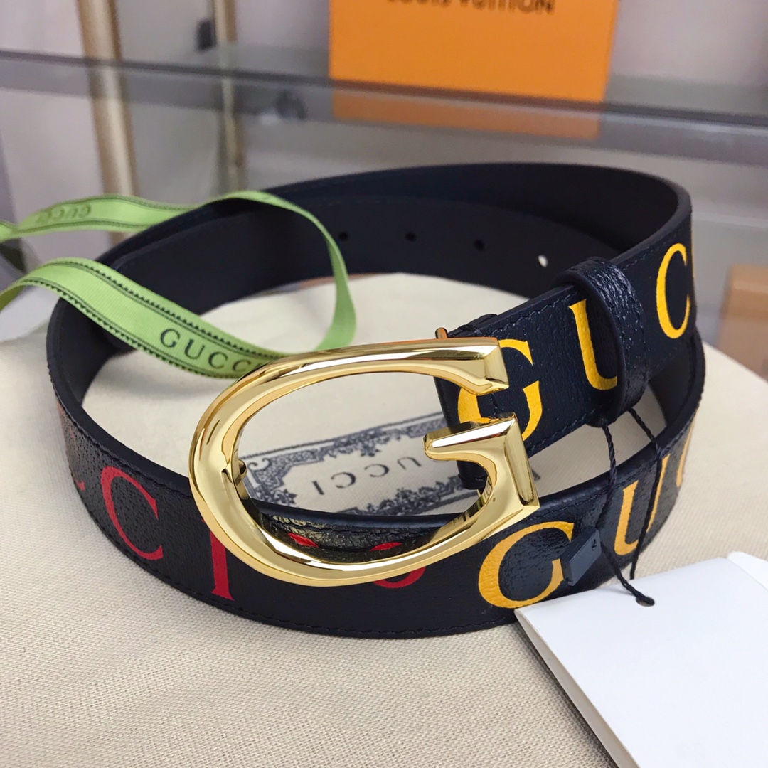 Gucci 100特别系列双G带扣腰带