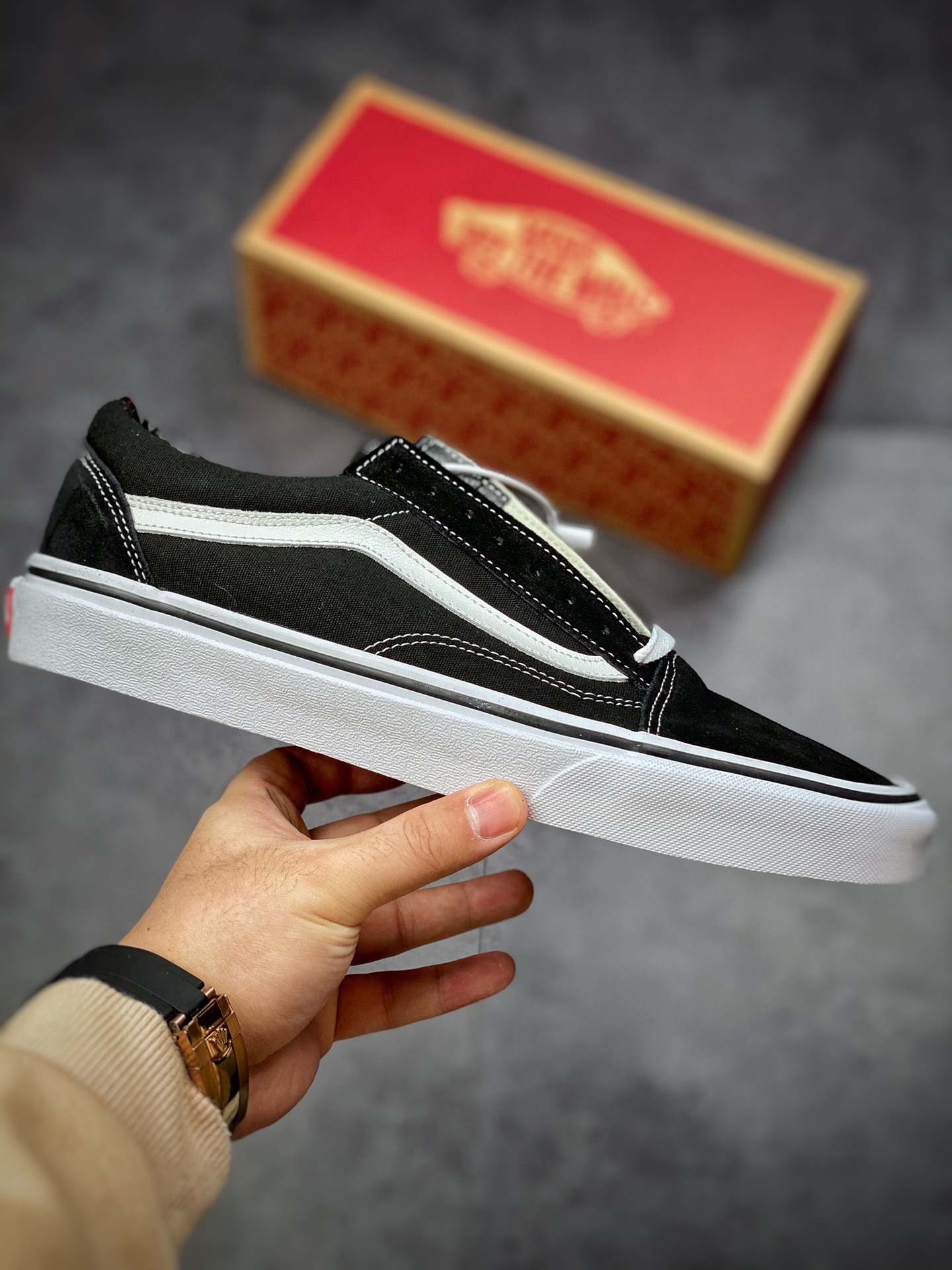 VANS Old Skool classic low-top 085 evergreen classic skateboard shoes canvas shoes