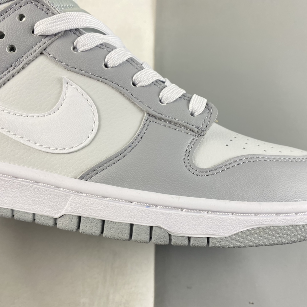 Nike Dunk Low Retro Retro White Grey SB Buckle Breaking Backboard Fashion Casual Sneakers DJ6188-001