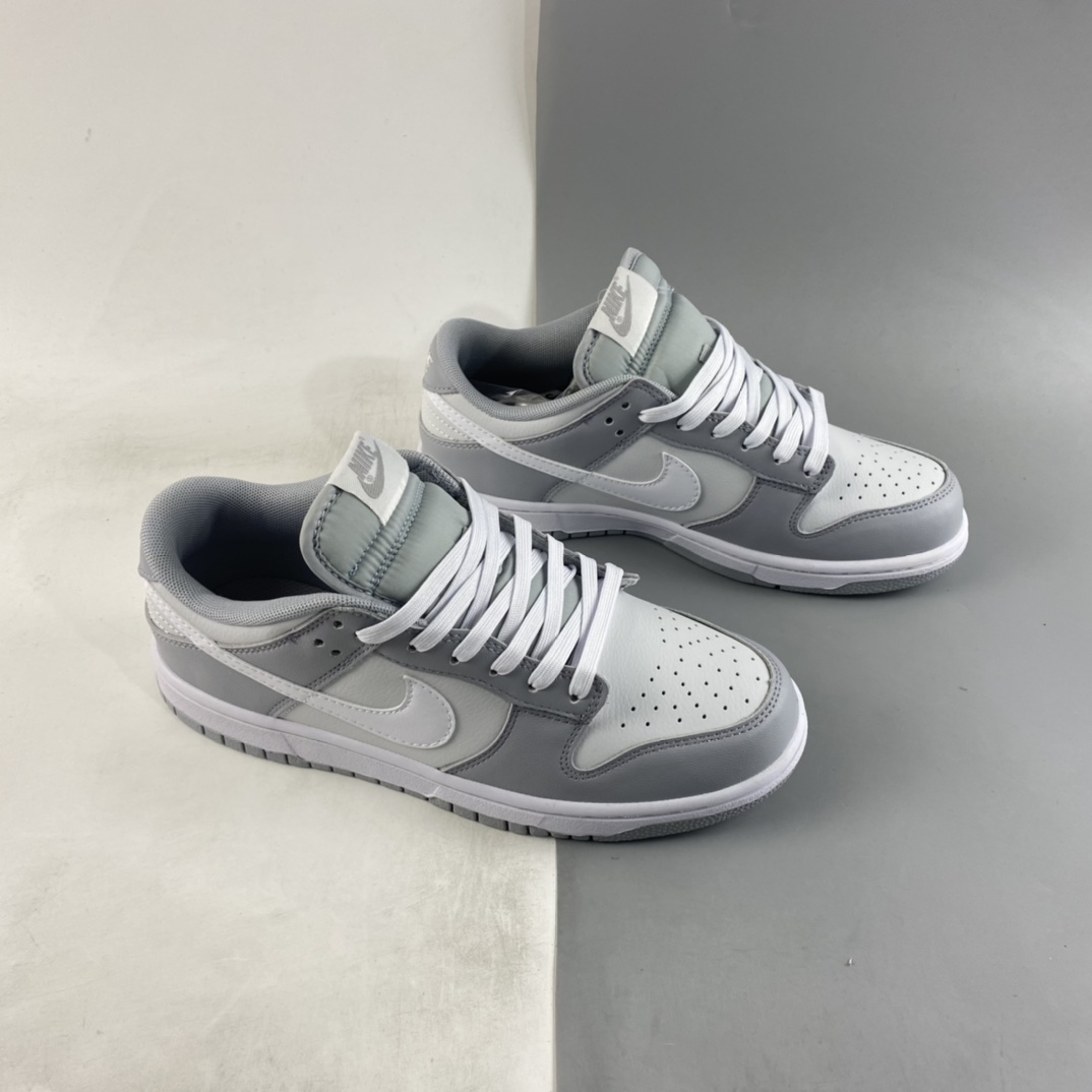 Nike Dunk Low Retro Retro White Grey SB Buckle Breaking Backboard Fashion Casual Sneakers DJ6188-001