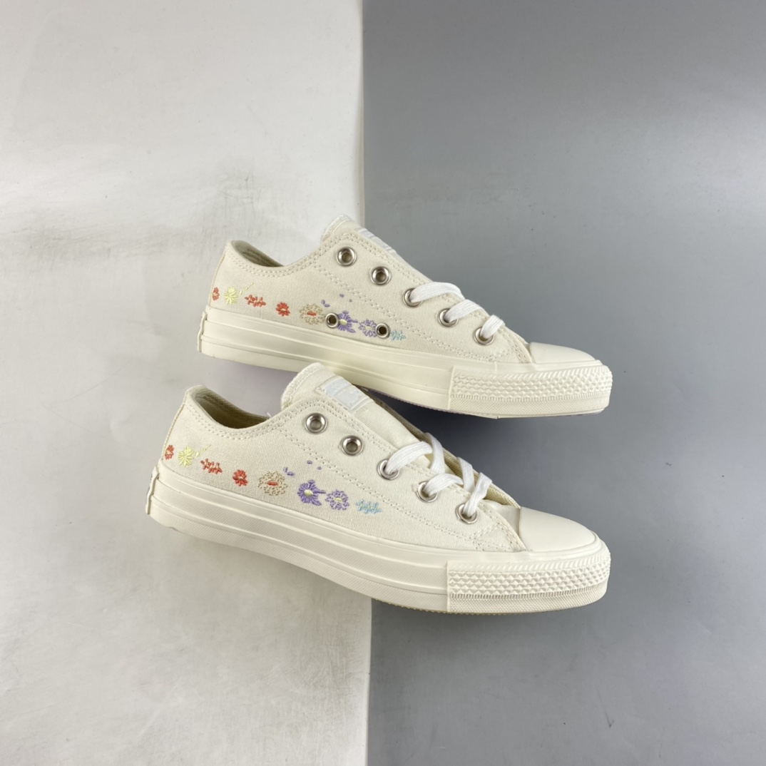 Converse All Star ox Embroidered Flower A01595C Spring Flowers