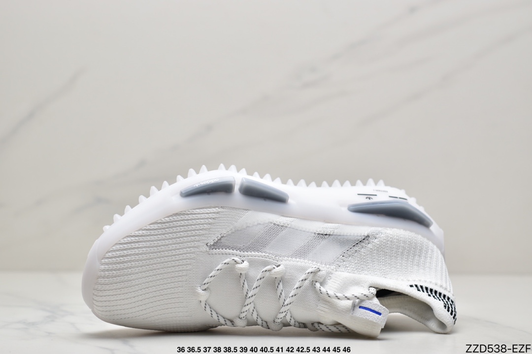 Adi NMD_S1 Edition ”Cloud White” S1 series sock-type sports and leisure running shoes GZ7902