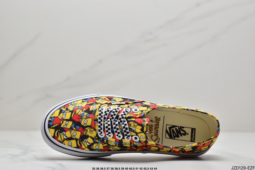 True standard The Simpsons Vans joint Authentic Simpsons low-top casual canvas shoes