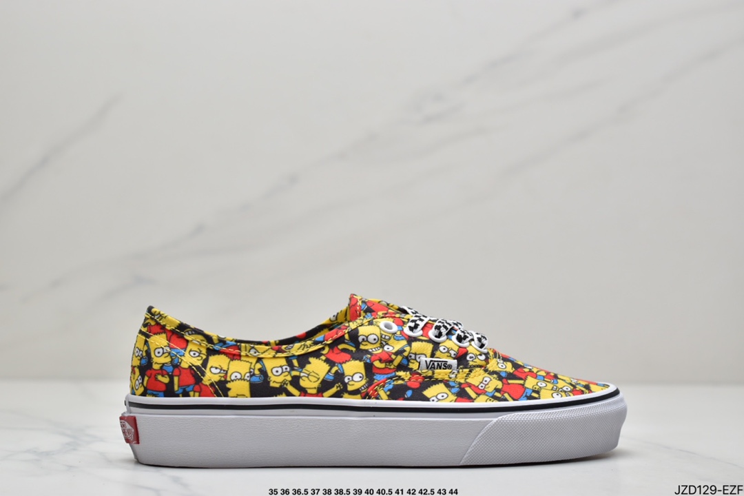 True standard The Simpsons Vans joint Authentic Simpsons low-top casual canvas shoes