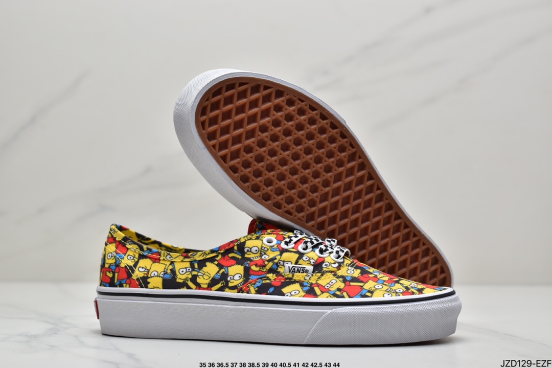 True standard The Simpsons Vans joint Authentic Simpsons low-top casual canvas shoes