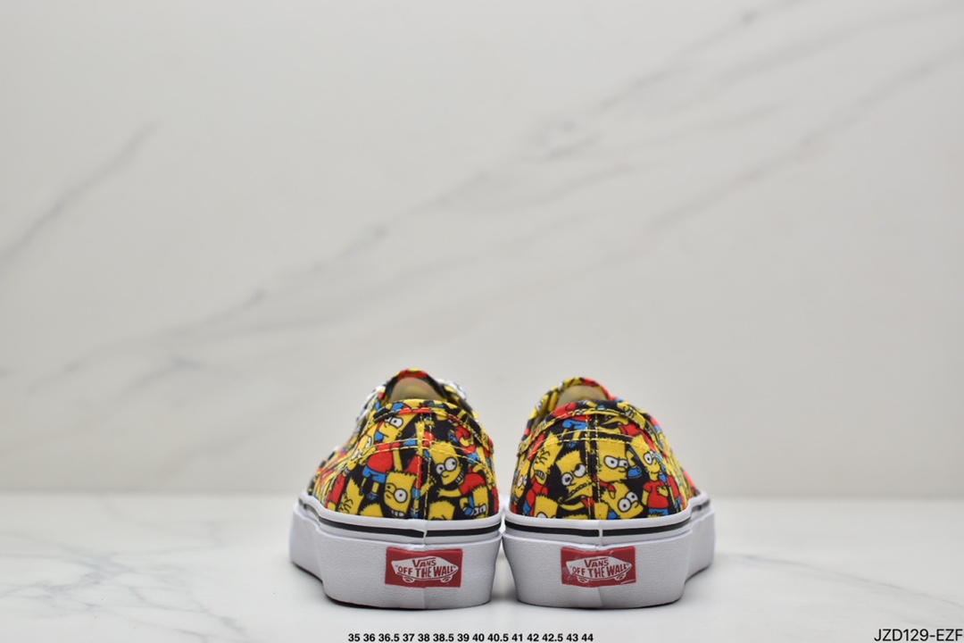 True standard The Simpsons Vans joint Authentic Simpsons low-top casual canvas shoes