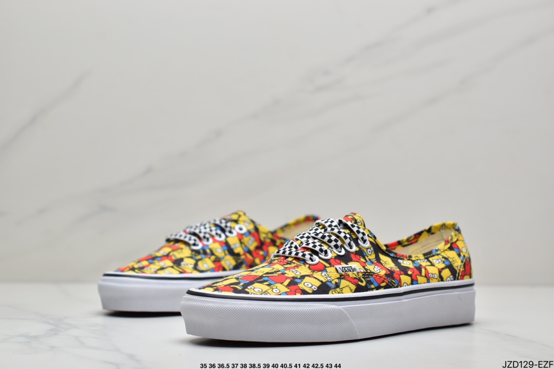 True standard The Simpsons Vans joint Authentic Simpsons low-top casual canvas shoes