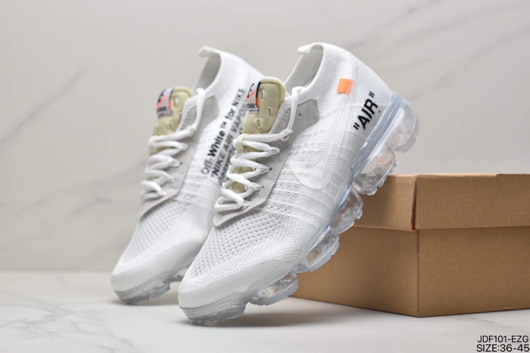 125 耐克OFF-WHITE x Nike AIR VaporMax OW联名蒸汽大气垫慢跑鞋 AA3831-100