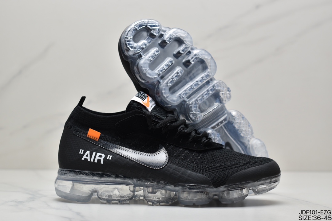 125 耐克OFF-WHITE x Nike AIR VaporMax OW联名蒸汽大气垫慢跑鞋 AA3831-100