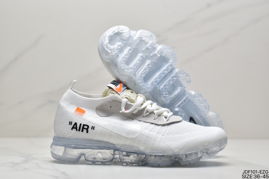 125 耐克OFF-WHITE x Nike AIR VaporMax OW联名蒸汽大气垫慢跑鞋 AA3831-100