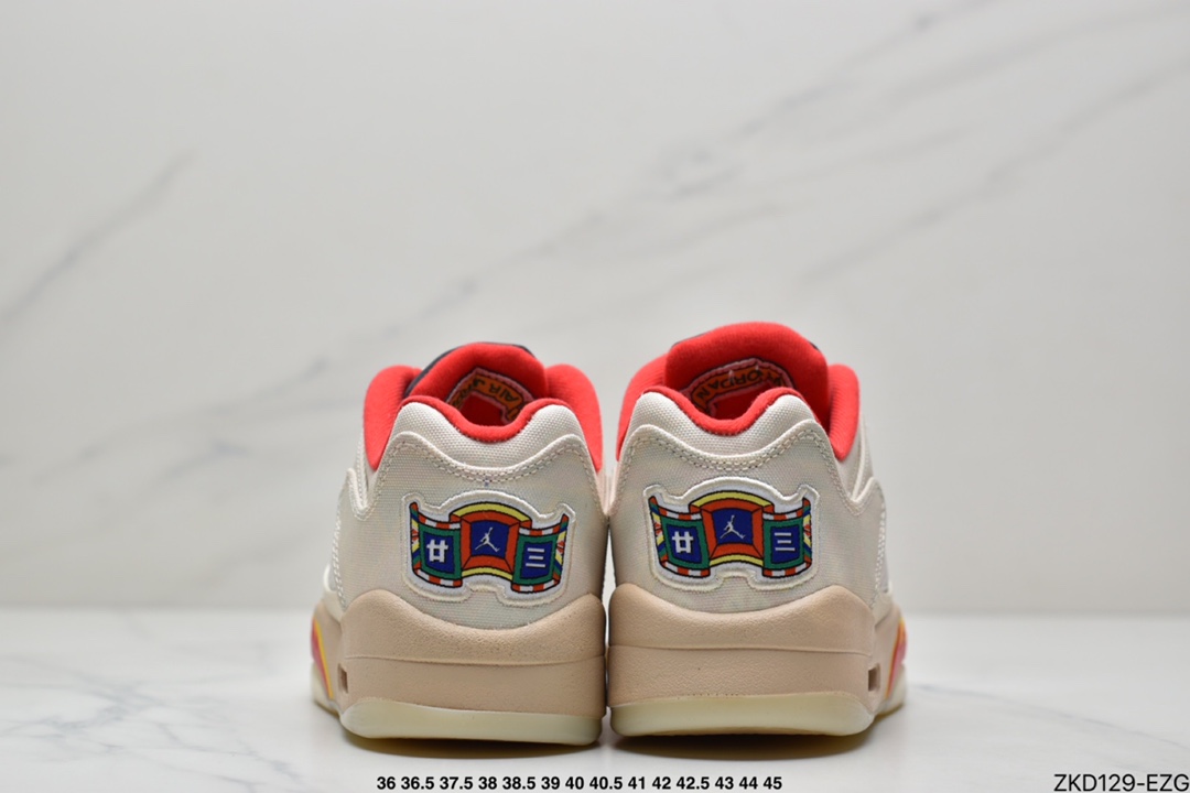 Nike Air Jordan Retro 5 Low ”Chinese New Year” Jordan AJ5 generation low-top retro casual culture basketball shoes DD2240-100