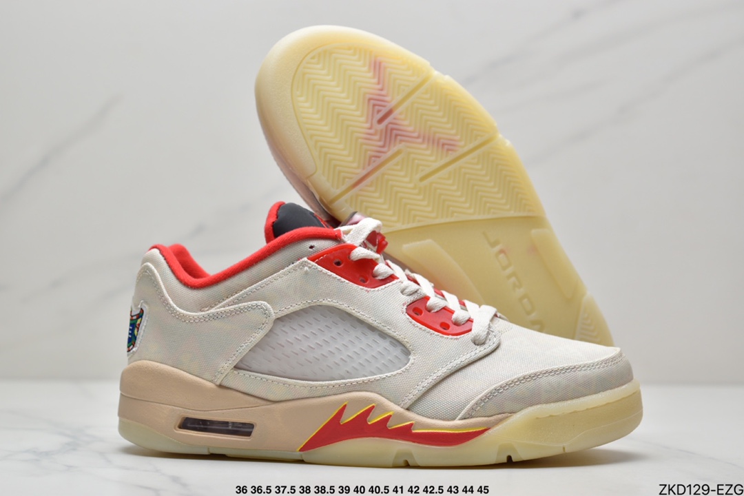 Nike Air Jordan Retro 5 Low ”Chinese New Year” Jordan AJ5 generation low-top retro casual culture basketball shoes DD2240-100