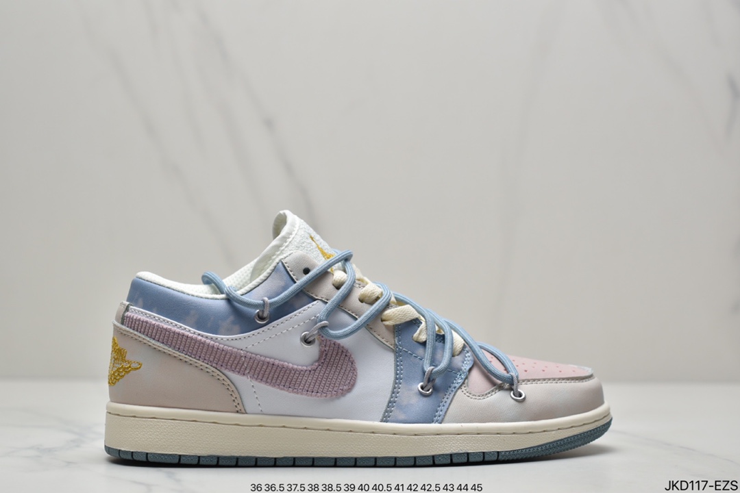 160 真标耐克Nike Air Jordan 1 Low GS”Light Arctic Pink”AJ1乔丹一代低帮经典复古文化休闲运动篮球鞋 DQ5092-651