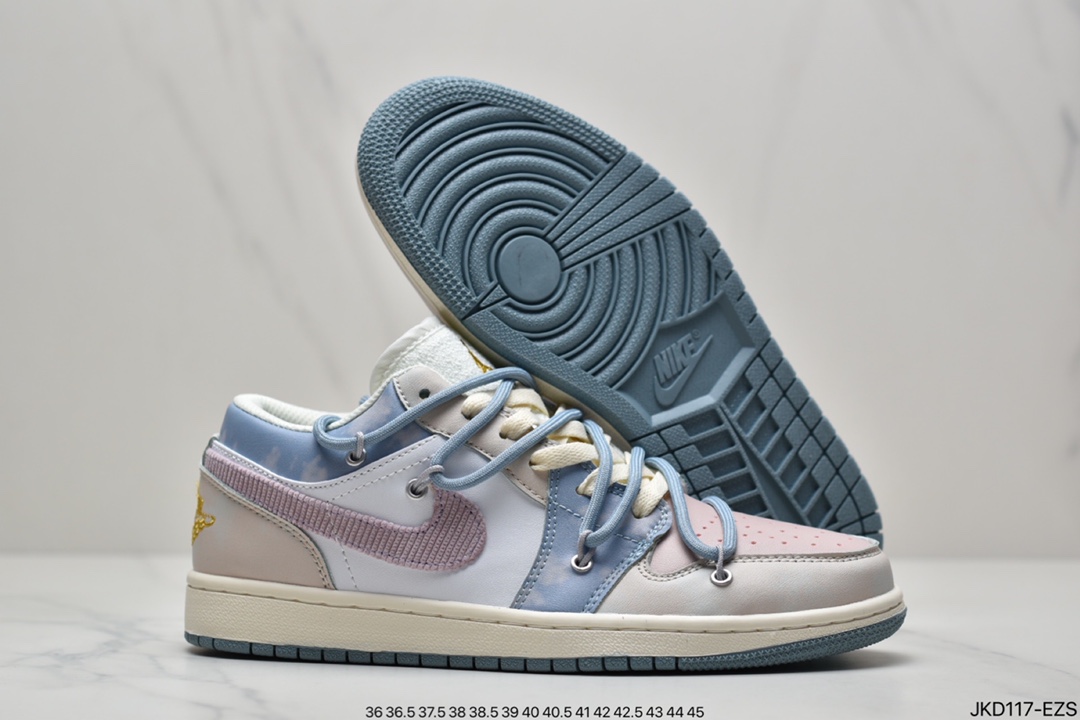 160 真标耐克Nike Air Jordan 1 Low GS”Light Arctic Pink”AJ1乔丹一代低帮经典复古文化休闲运动篮球鞋 DQ5092-651