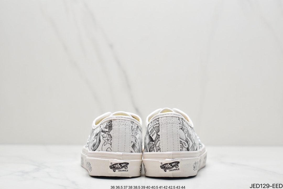 Vans Vault x SNS Edition Black & White Illustration Beach Print Sneakers