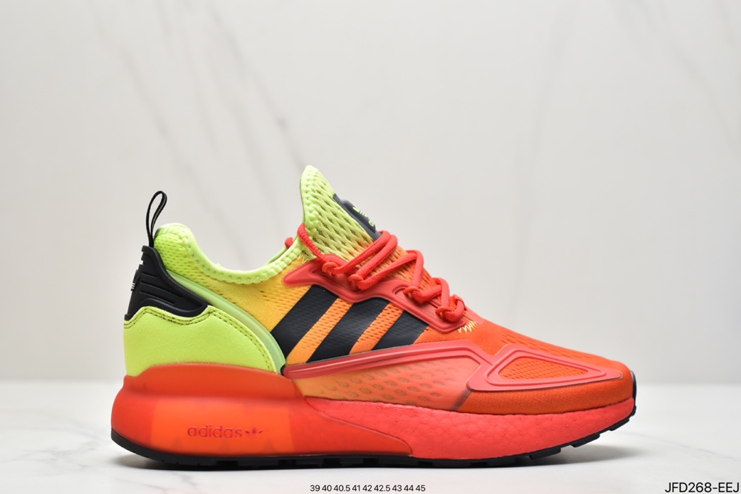 Adidas Originals ZX 2K Boost New Popcorn Cushioned Casual Sneakers