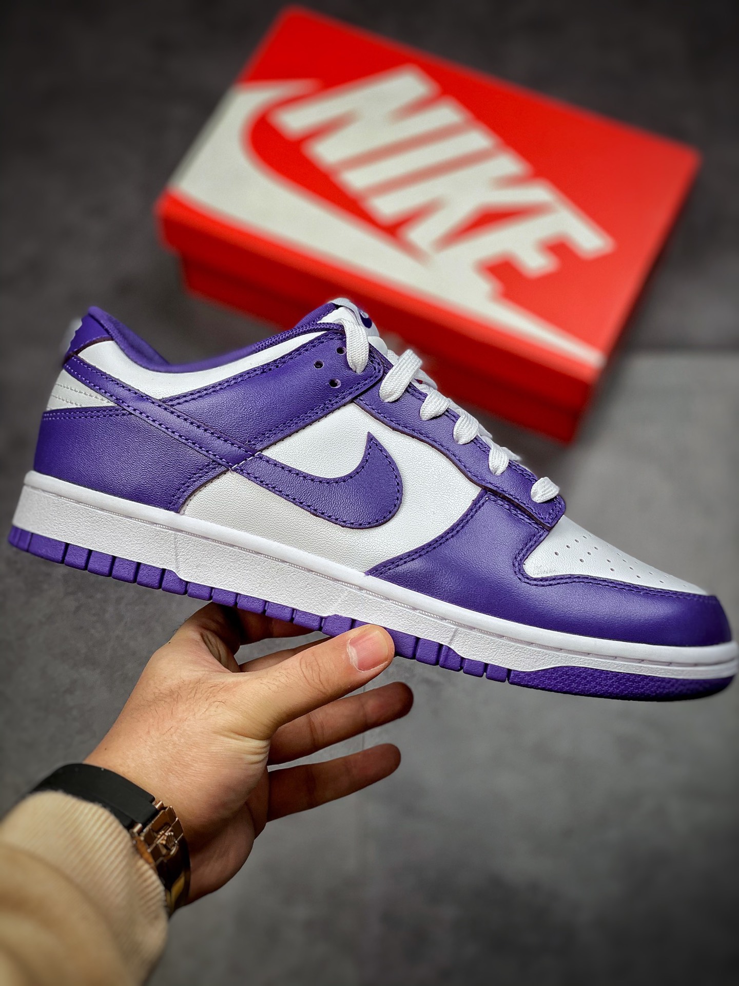 #The highest version of the market Nike Dunk Low ”Court Purple” white purple DD1391-104