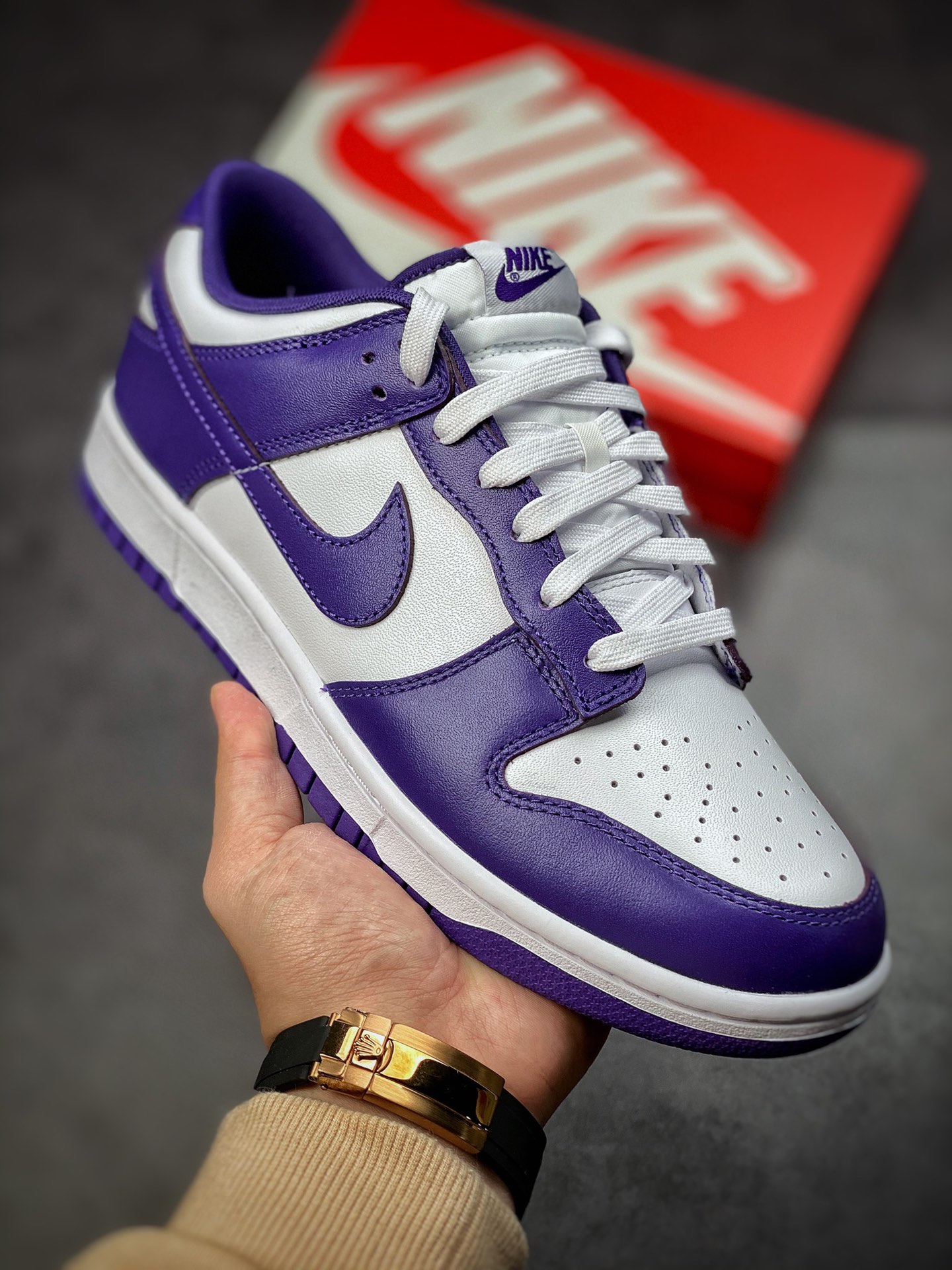 #The highest version of the market Nike Dunk Low ”Court Purple” white purple DD1391-104