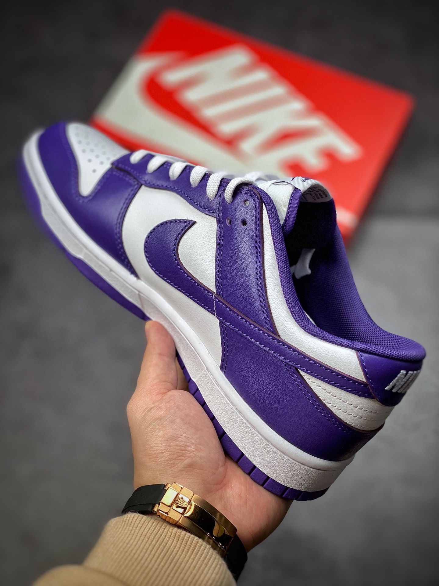 #The highest version of the market Nike Dunk Low ”Court Purple” white purple DD1391-104