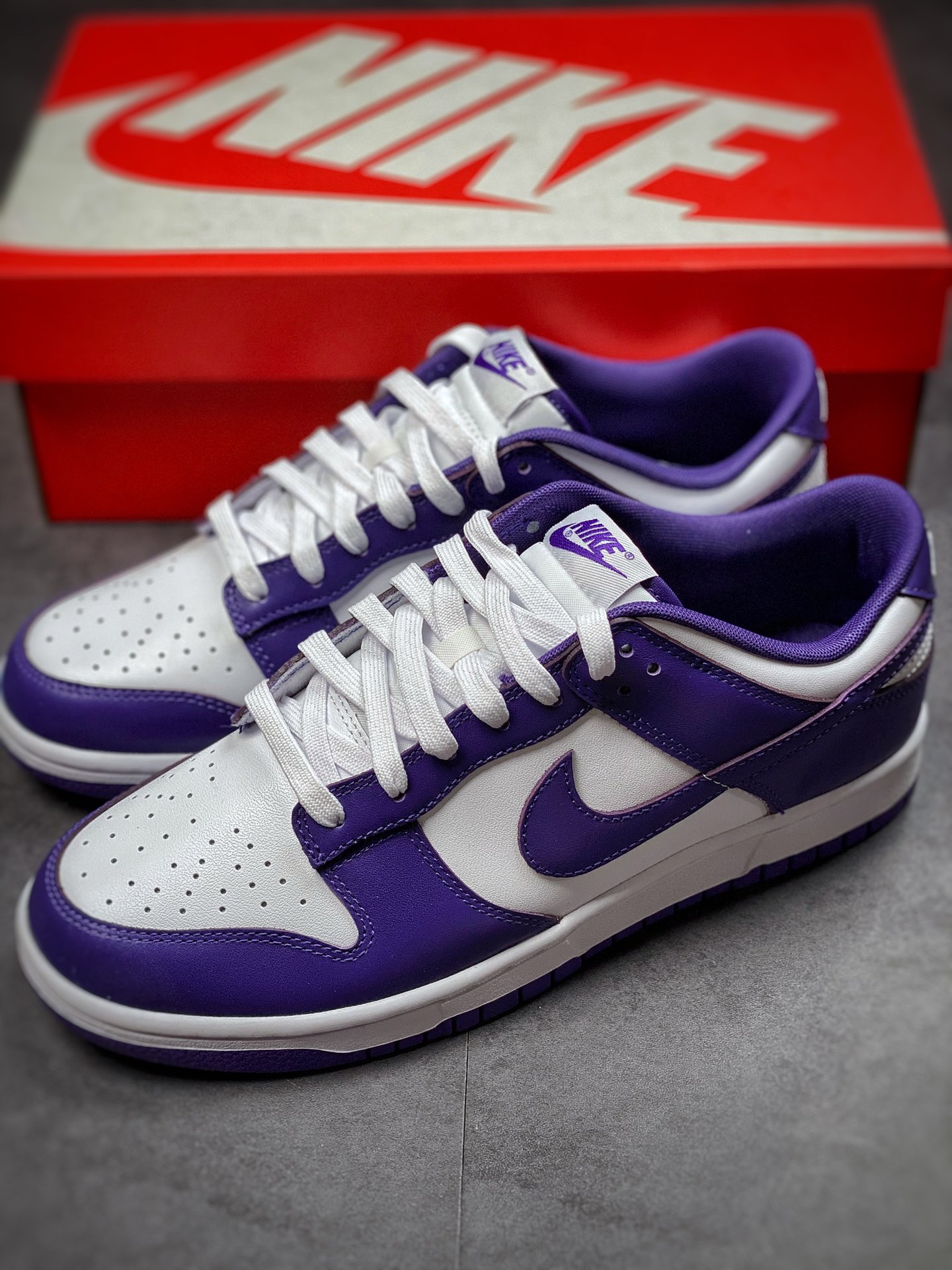 #The highest version of the market Nike Dunk Low ”Court Purple” white purple DD1391-104