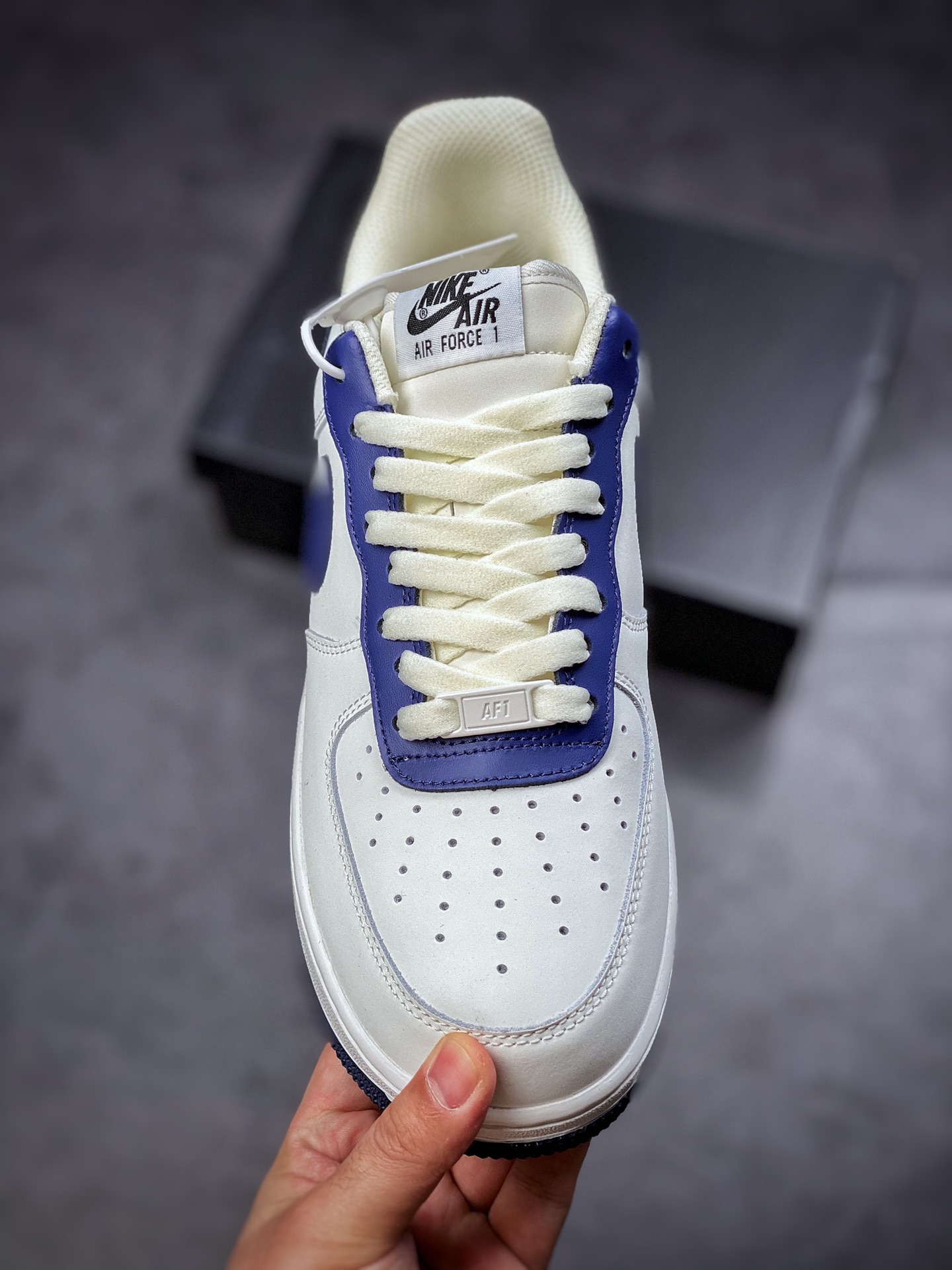 220 Nike Air Force 1 Low 07 米蓝拼接 原楦头原纸板 AL2236-106