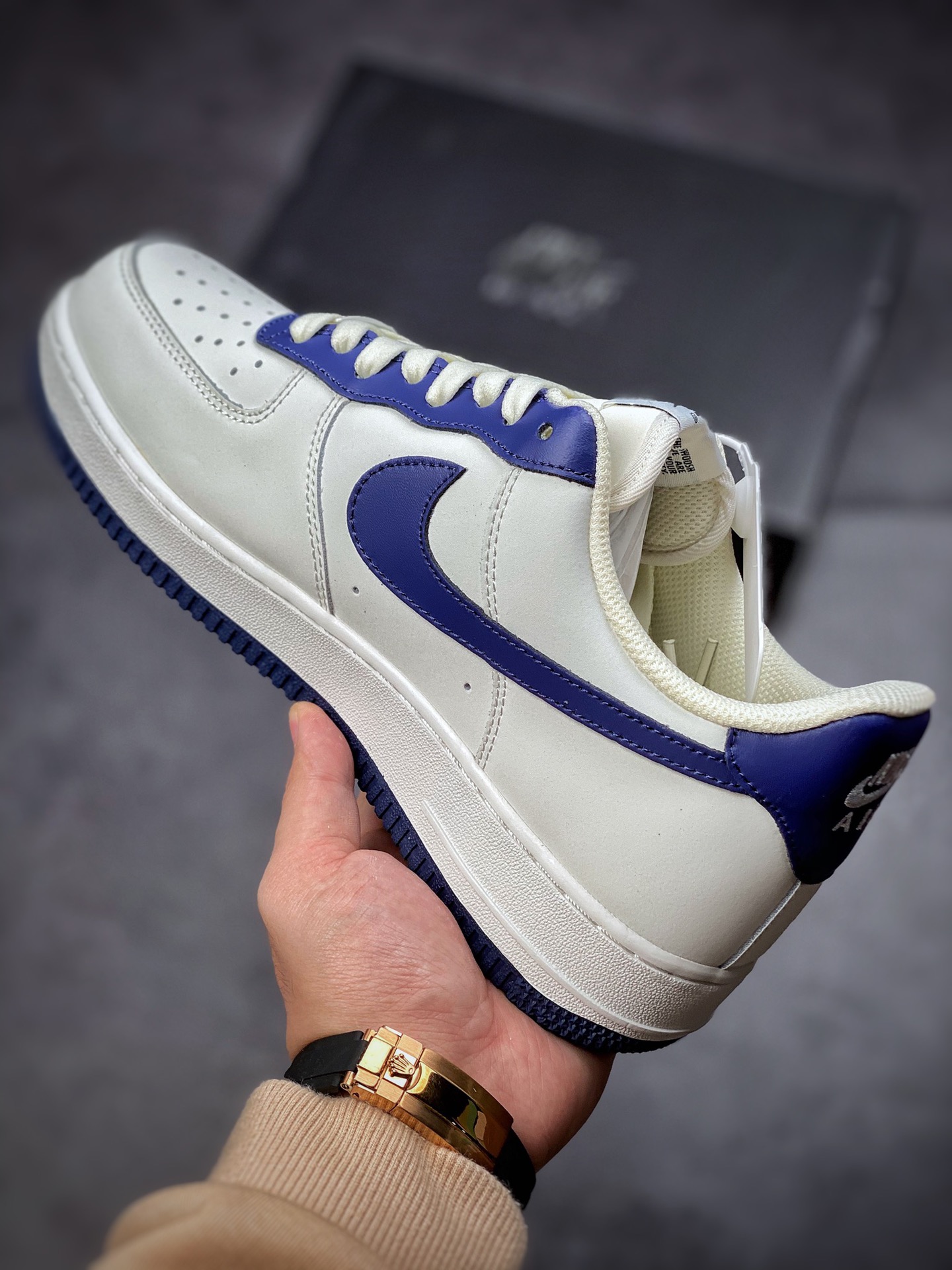 220 Nike Air Force 1 Low 07 米蓝拼接 原楦头原纸板 AL2236-106