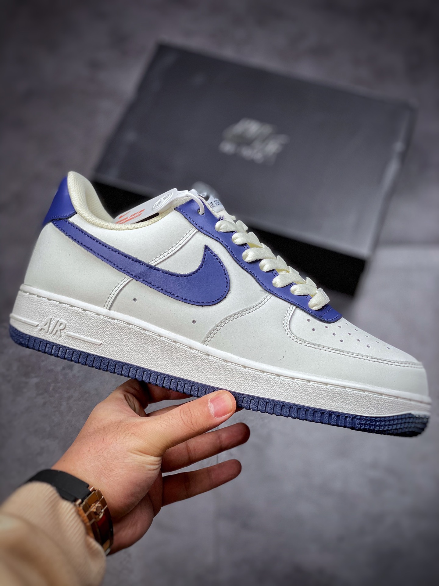 220 Nike Air Force 1 Low 07 米蓝拼接 原楦头原纸板 AL2236-106