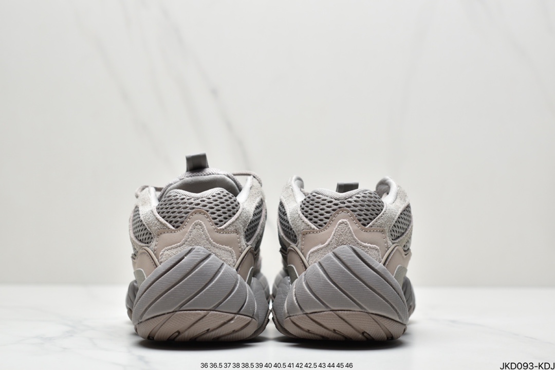 160 真爆阿迪达斯 YEEZY Desert Rat 椰子500 鞋面采用皮革GX3607