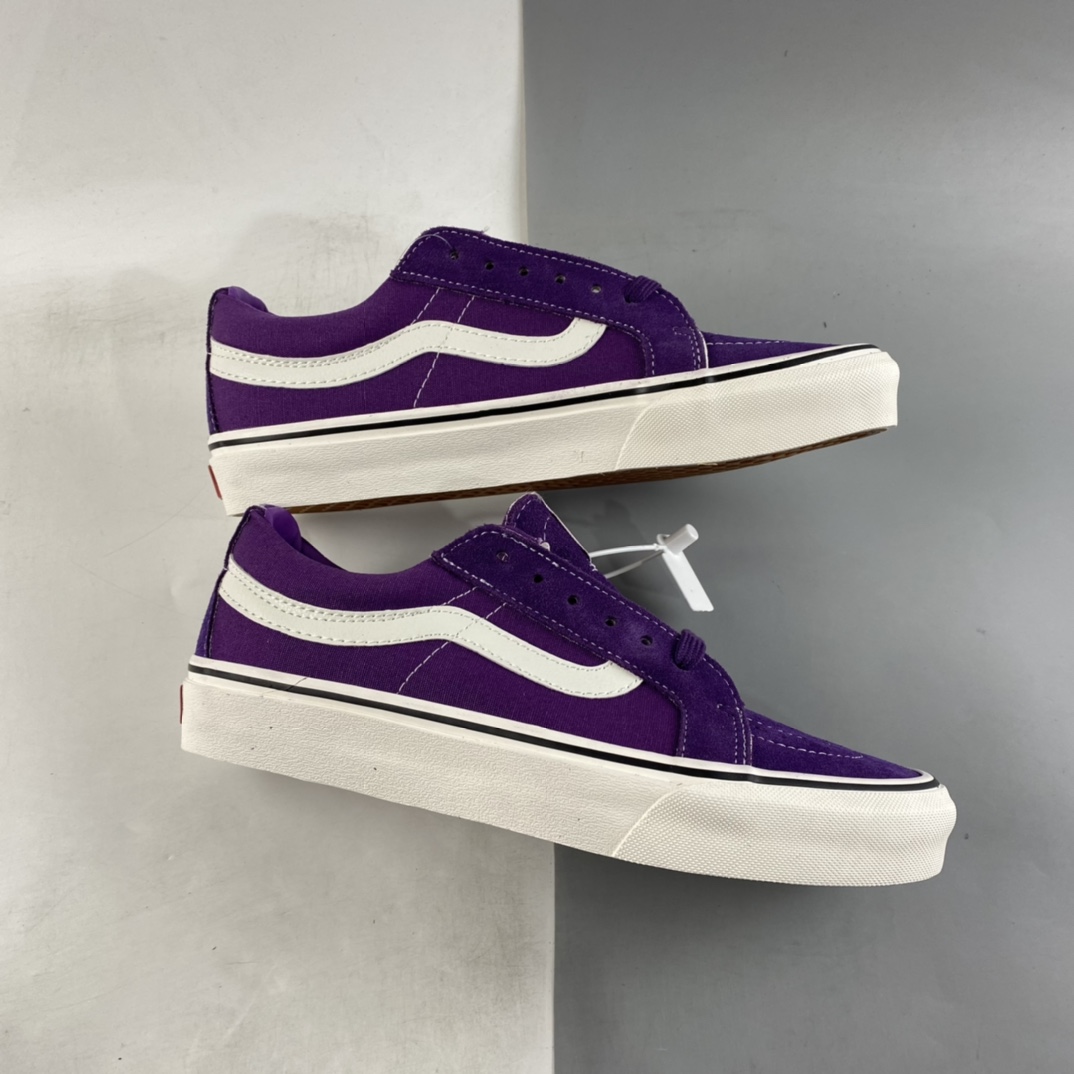 P150   Vans Sk8-Low 2022春夏新款低帮帝王紫 范斯休闲帆布鞋复古滑板鞋 VN0A4UWIAOS