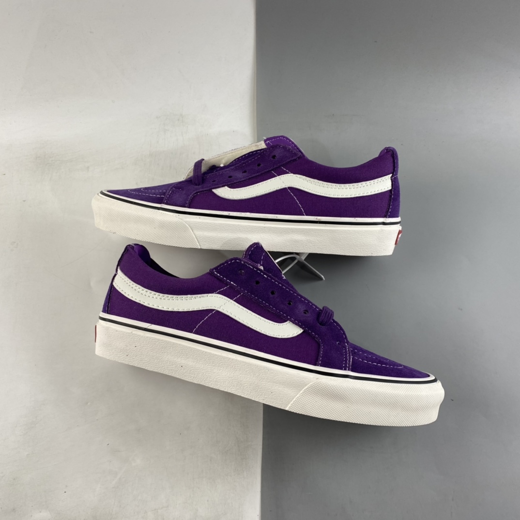 P150   Vans Sk8-Low 2022春夏新款低帮帝王紫 范斯休闲帆布鞋复古滑板鞋 VN0A4UWIAOS