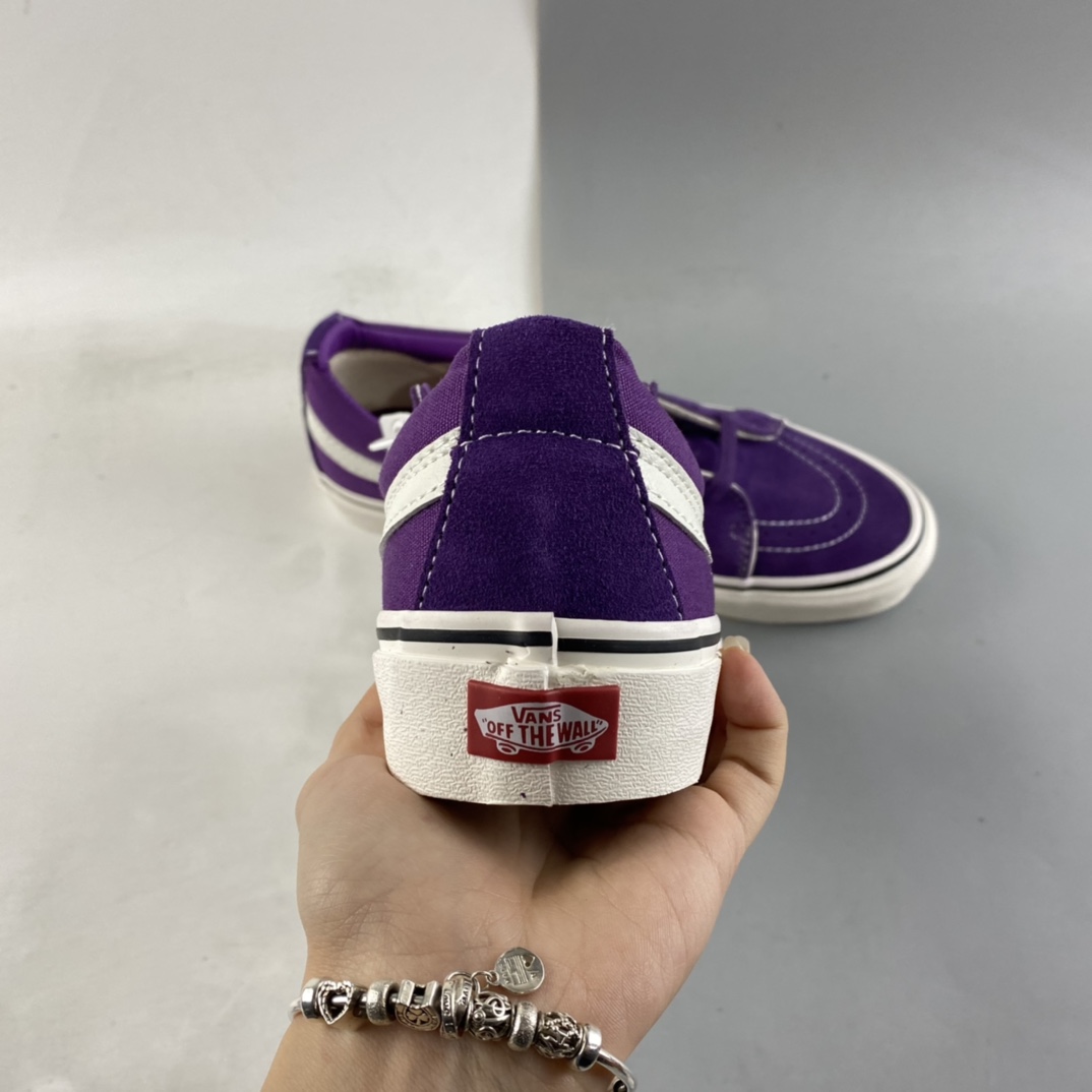 P150   Vans Sk8-Low 2022春夏新款低帮帝王紫 范斯休闲帆布鞋复古滑板鞋 VN0A4UWIAOS