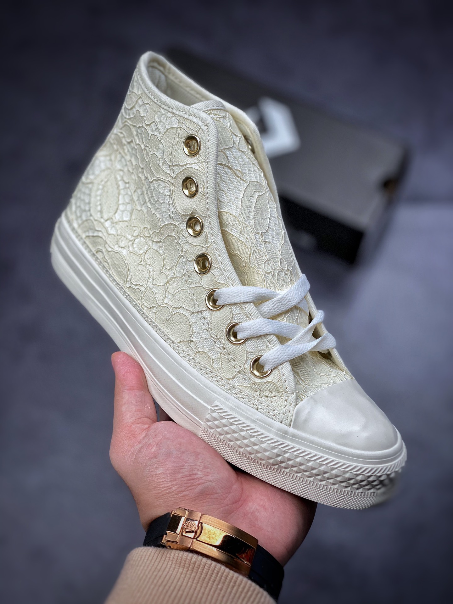 160  Converse Chuck Taylor All Star  奶白蕾丝