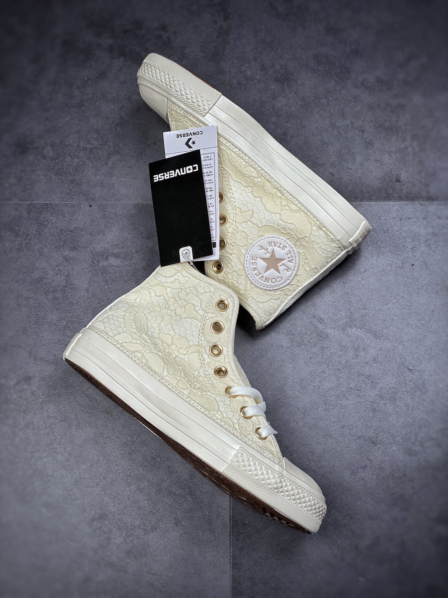 160  Converse Chuck Taylor All Star  奶白蕾丝